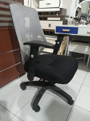 Gray Black Chair