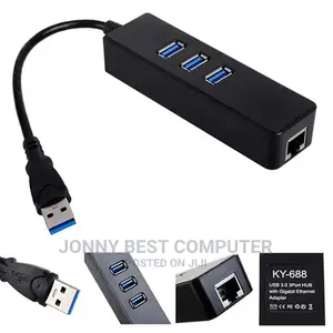 USB Hub With LAN Adapter