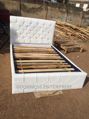Double White Bed