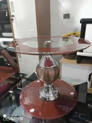 Glass Top Round Coffee Table