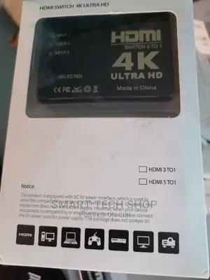 4K HDMI Switch 3 in One With Power and Remote Control
