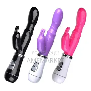 Rabbit Double Vagina G-Spot Dildo Sex Toy. Anal
