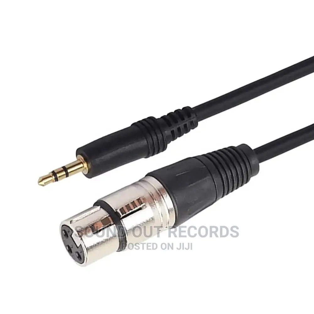Durable 3.5mm Jack to Male/Female Boom Mic, Shotgun Cables