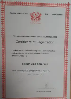 Business Registration Certificate.