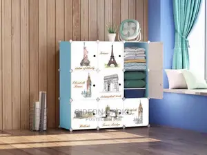 9 Cubes Plastic Wardrobe