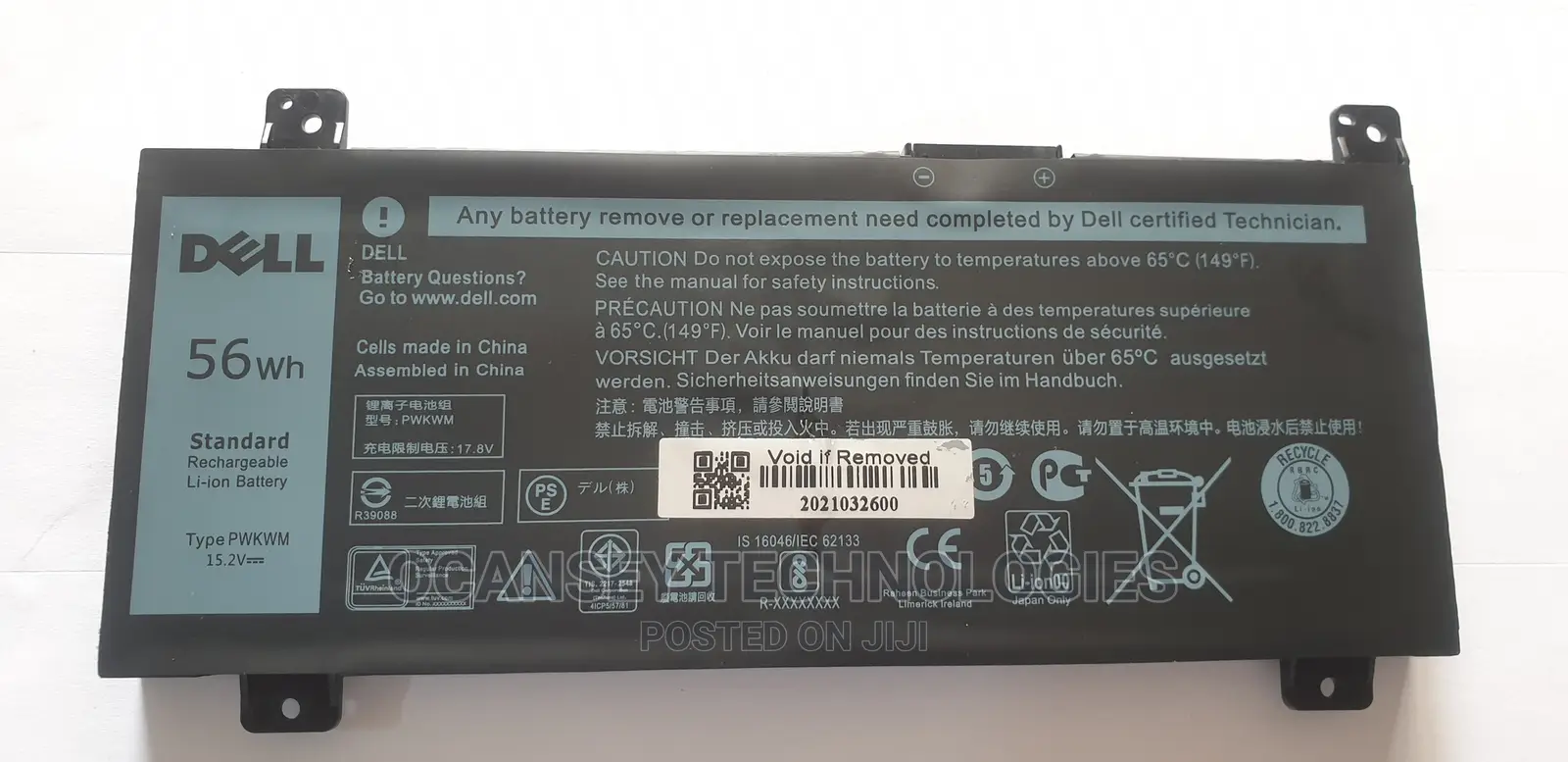 Original Dell Pwkwm Battery For Inspiron 14-7466 7467 7000