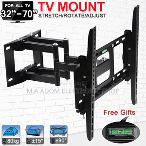 Heavy Duty Dual Arm Full Motion TV Wall Mount Tilt Swivel
