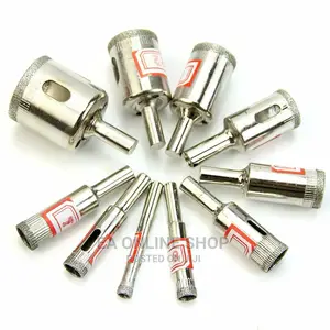 16 PCS Diamond Drill Bits for Making Hole in Glass and Tiles