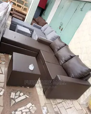 Leather L Shape Sofa. Free Delivery