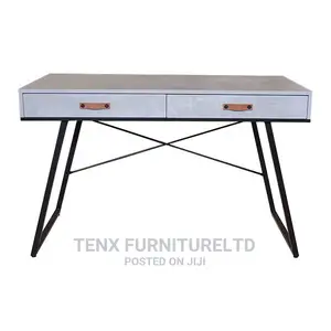 Computer Desk 2 Drawers (Beige)