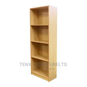 Bookcase Wooden Free Standing Light Brown