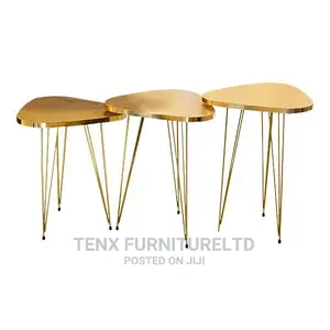 Coffee Table 3pcs (Gold Triangle)