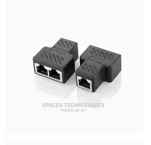 Rj45 Coupler Connectors Adapter 1 to 2 Ethernet Splitter