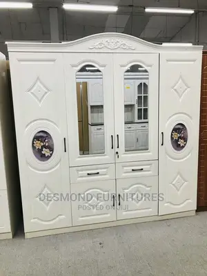 Four Doors Wardrobe With a Mirror