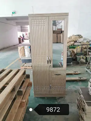 Two Doors Wardrobe With a Mirror (9652)