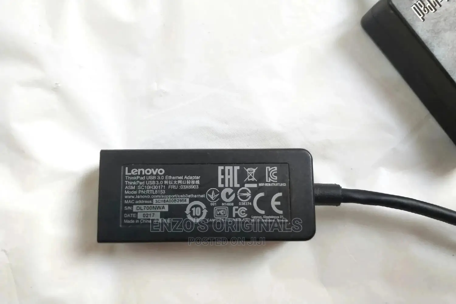 Usb 3.0 To Gigabit Rj45 Ethernet Lan Adapter Lenovo Branded