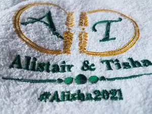 Face Towel Embroidery (Weddings)