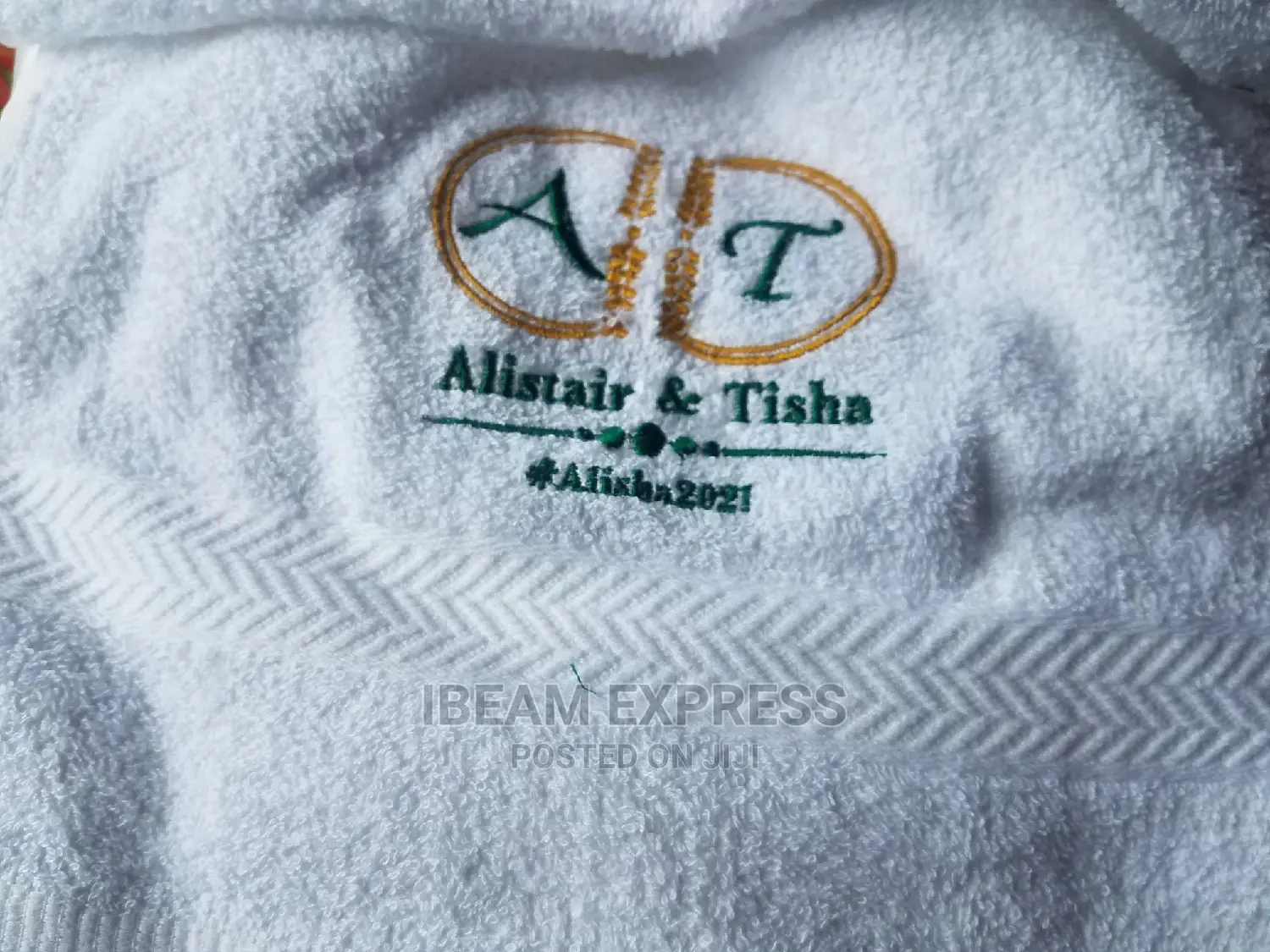 Face Towel Embroidery (Weddings)