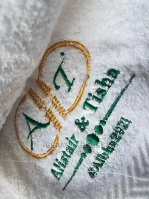 Face Towel Embroidery (Weddings)