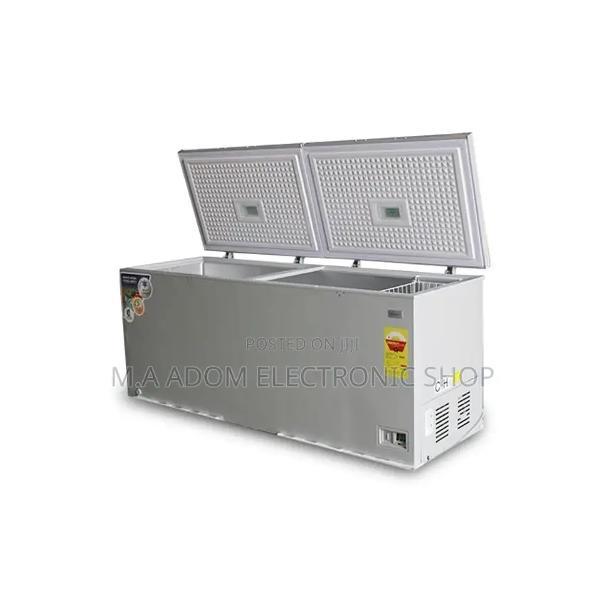 Nasco 500ltrs Double Door Chest Freezer Silver