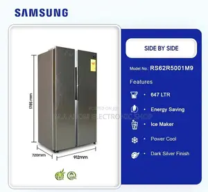 Samsung 647L Side by Side Refrigerator – SILVER