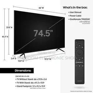 Samsung 75Q70T QLED Smart 4K TV (2020) With 1 Year Official
