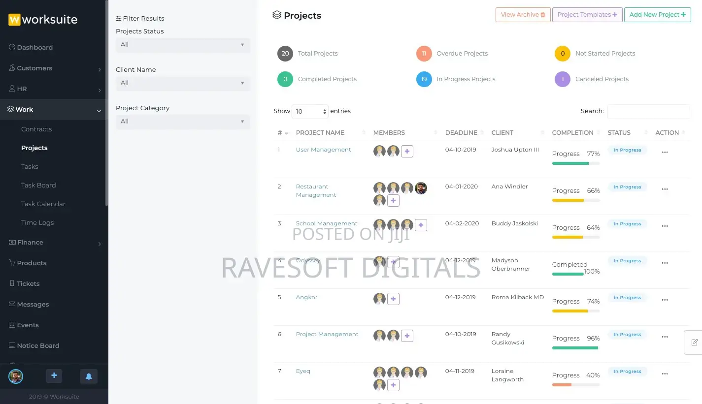 Powerful HR, Accounting, CRM System