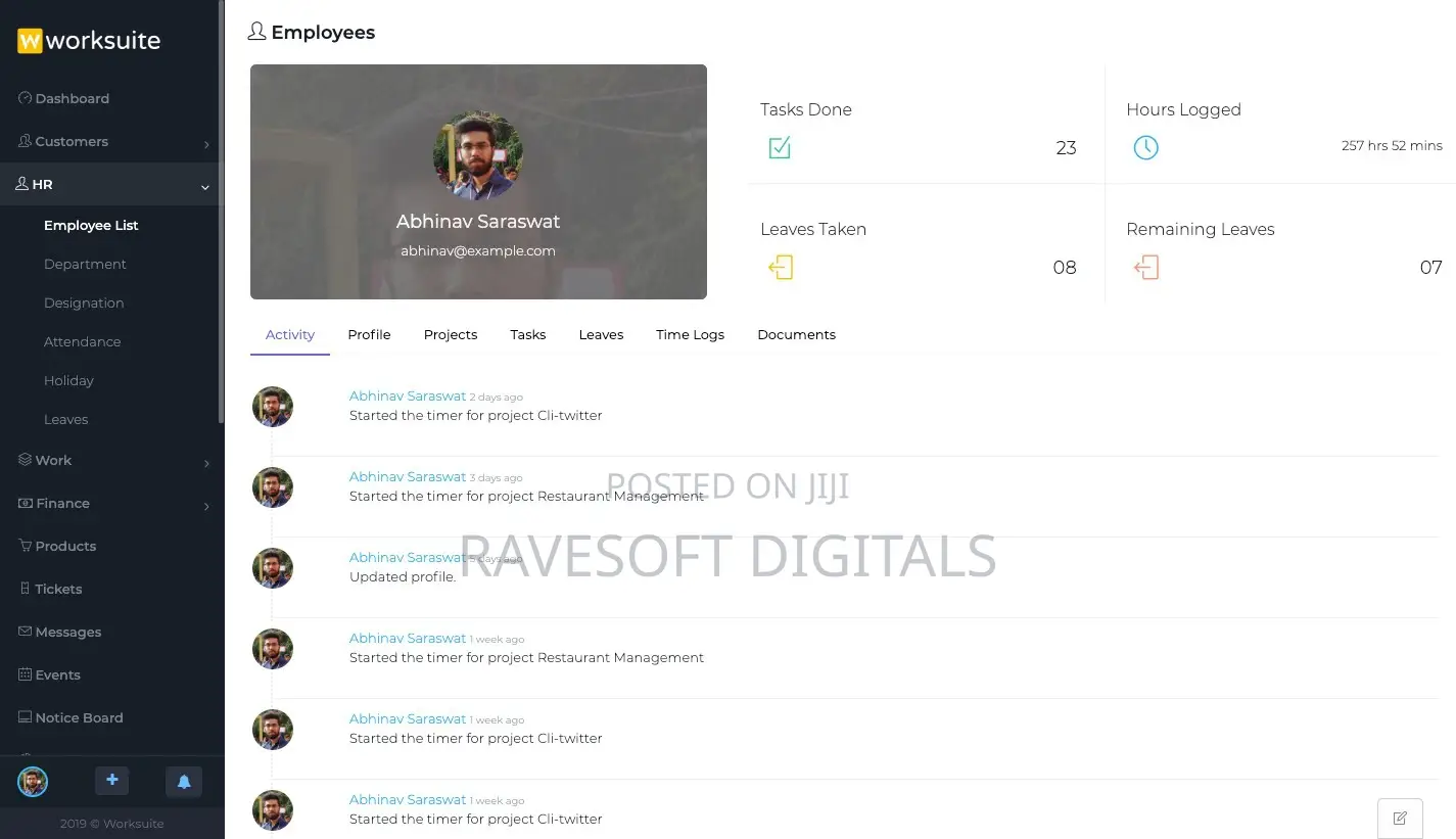 Powerful HR, Accounting, CRM System