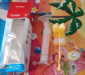 Syringe Shaped Manual Breast Pump With Bottle Brush
