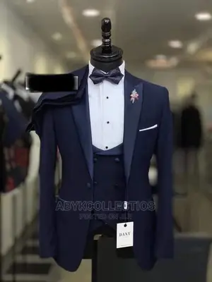 Turkish Blue Black Suit