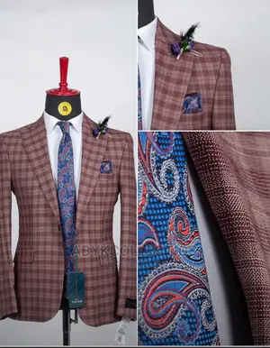 Turkish Blue Black Suit