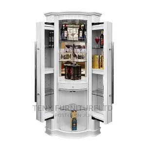 Bar Display Cabinet White