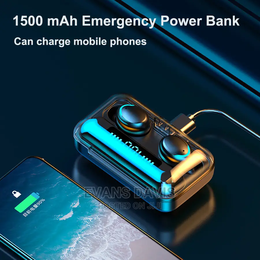 Intelligent Wireless/Bluetooth Earpiece WTH Power Bank Case
