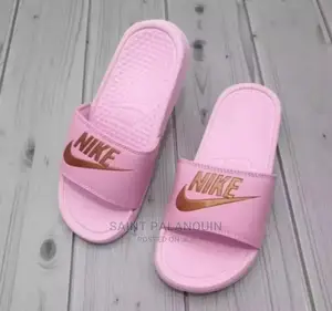 Pink Nike Slides