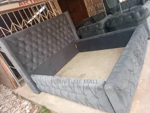 Gray Queensize Bed . Free Delivery