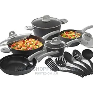 Bialetti Simply Italian 15 Piece Aluminum Non-Stick Set .