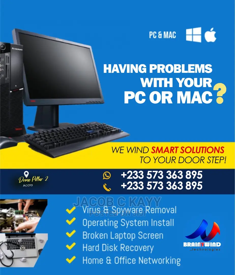 Desktop/Laptop Servicing and Software Installation.