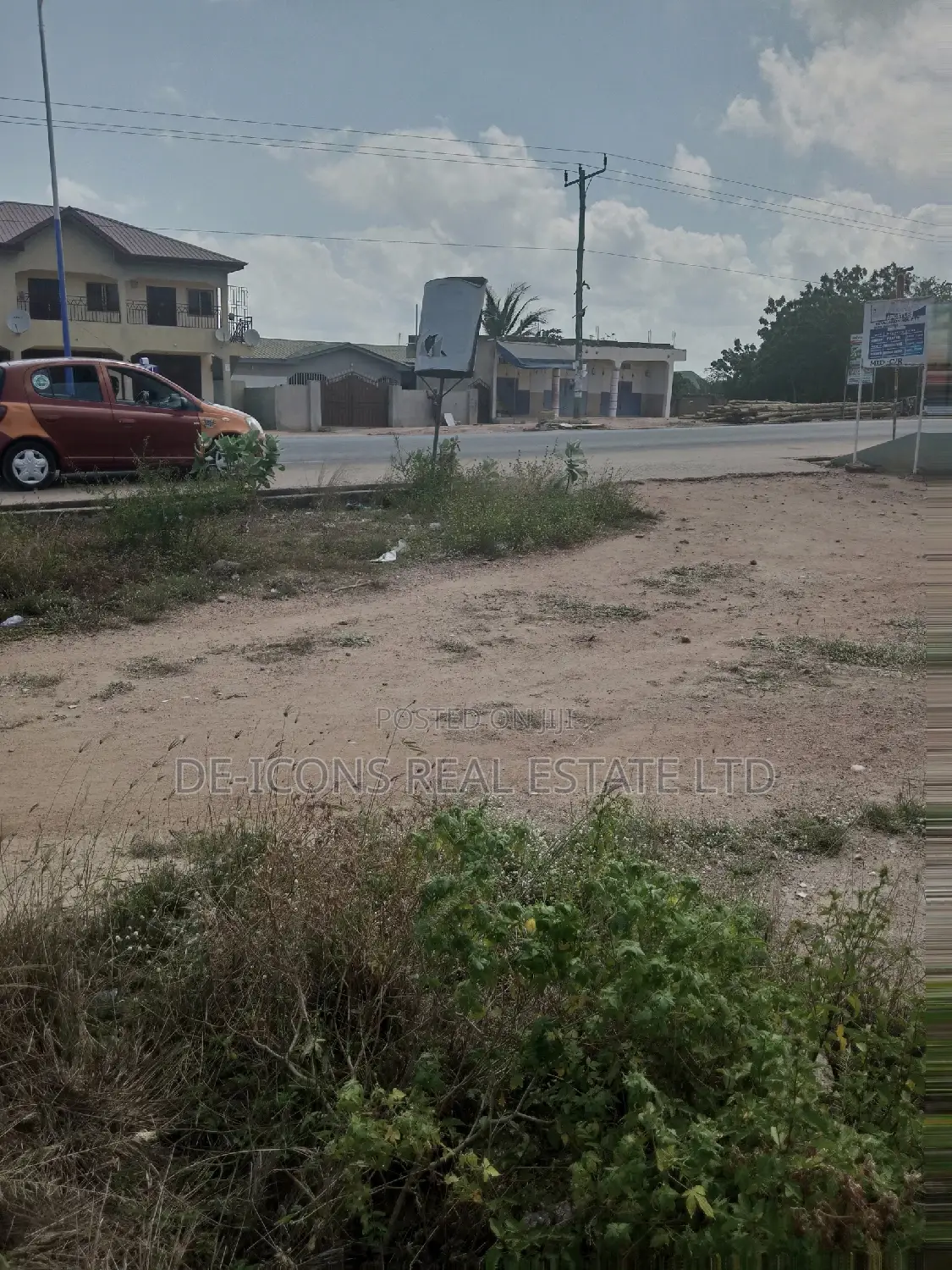2 Plots of Commercial/Indstr Land in Kasoa on E' Bawjiase Rd