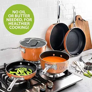 10 Piece Set Stackmaster Non-Stick Space Saving Cookware.