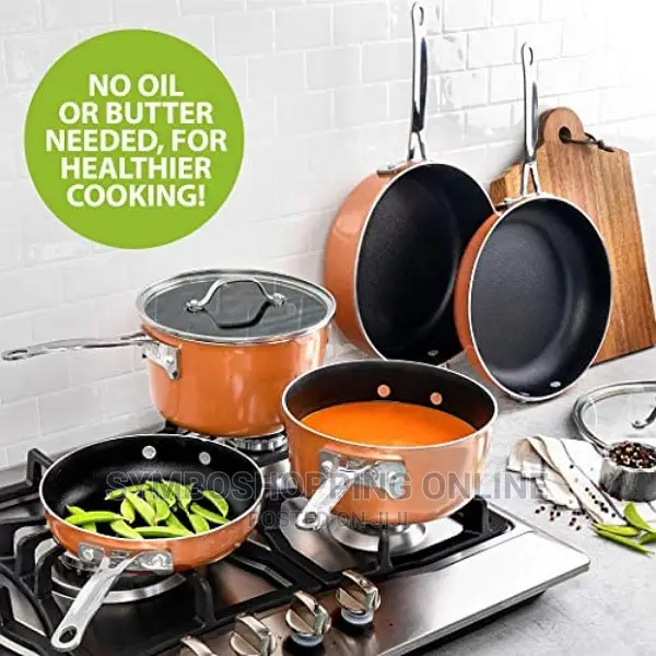10 Piece Set Stackmaster Non-Stick Space Saving Cookware.
