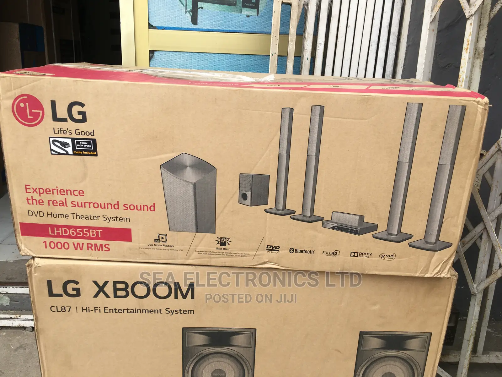 Lg 1000w 5.1ch Home Theatre System ,Jersey Speaker,4 Tallboy