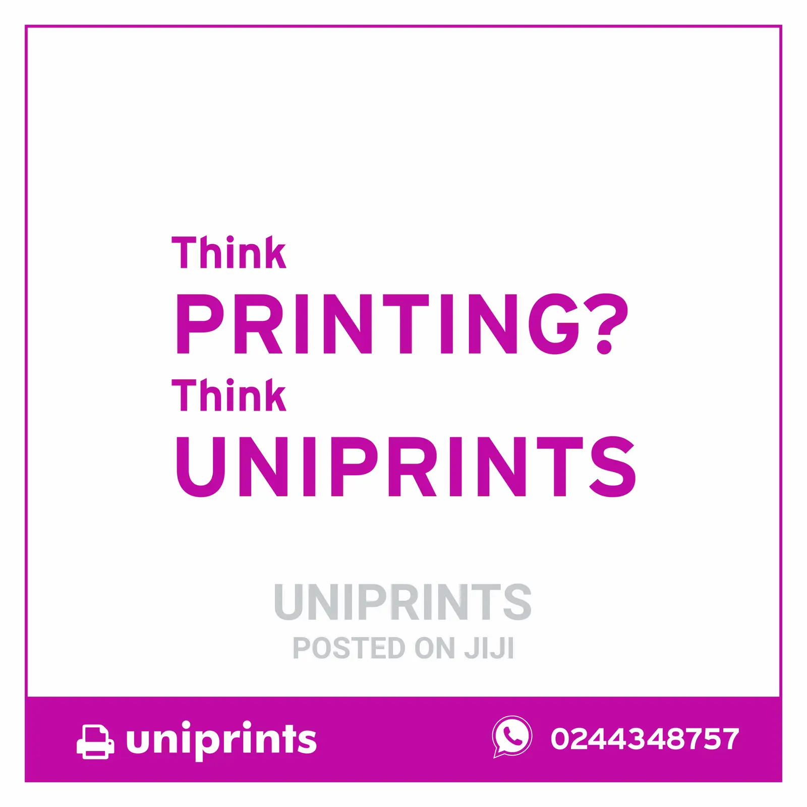 Best Printshop in Kumasi, KNUST.