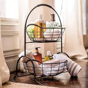 2 Tier Basket Stand With Removable Basket