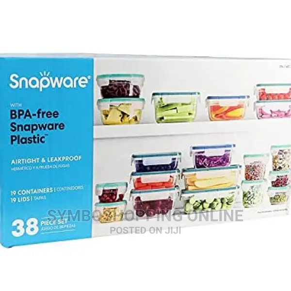 Snapware Bpa-Free Plastic Storage Container Set. 38 PCS