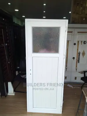 PVC Bathroom Doors+Frame+Locks Set