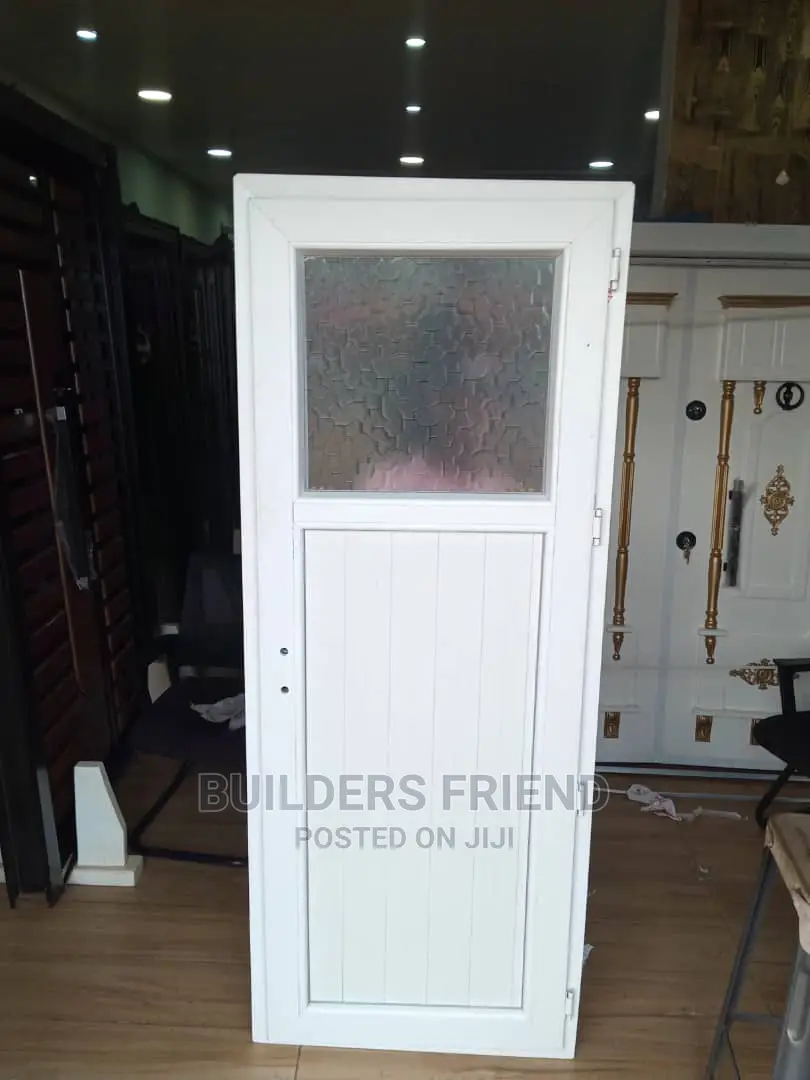 PVC Bathroom Doors+Frame+Locks Set