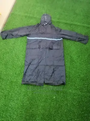 Straight Reflective Raincoat With Hoodie