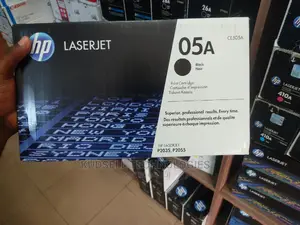 HP 05A Black Original Laserjet Toner Cartridge, CE505A