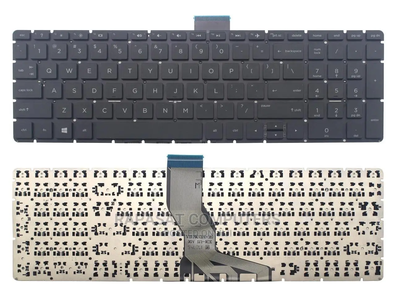 HP 15-Bs 15-Bs000, 17-Bs, 15-Bw US Black Keyboard