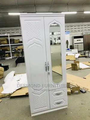 Two Doors Wardrobe With a Mirror (9822)